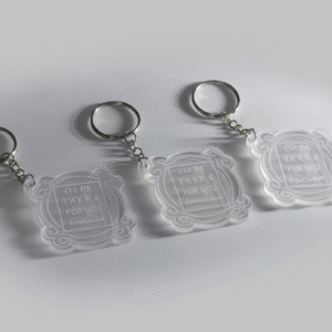 Llaveros de acrílico con grabado laser personalizado