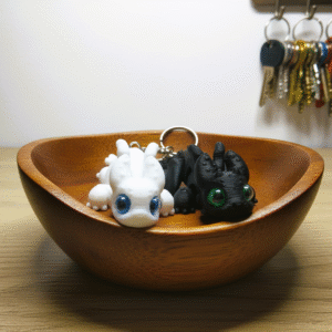 Llaveros Toothless y Light Fury - El Dúo Fantástico de Impresión 3D